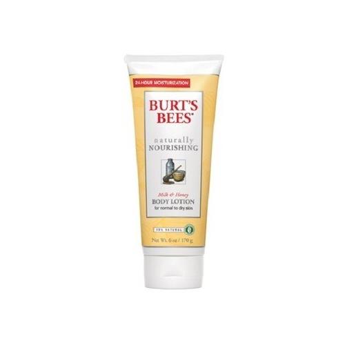 Burt's Bees Naturally Nourishing Milk and Honey Body Lotion 6.0 Ounce Each