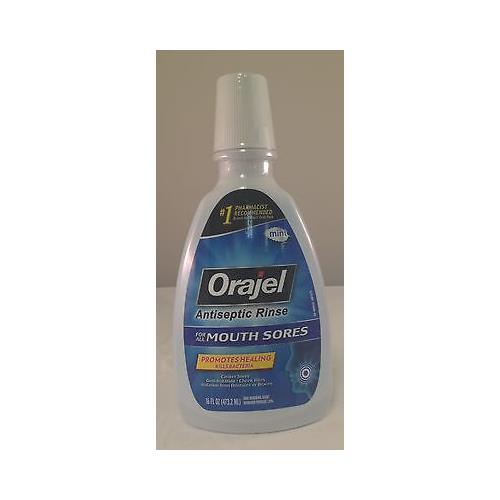 Orajel Antiseptic For All Mouth Sore Rinse Kills Bacteria 16 Ounce